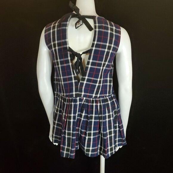 Zara Trafaluc Collection Plaid Tie Back Tank Top (XS) - Picture 9 of 10